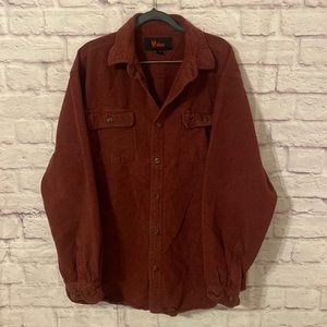 Stoic burgundy flannel button up